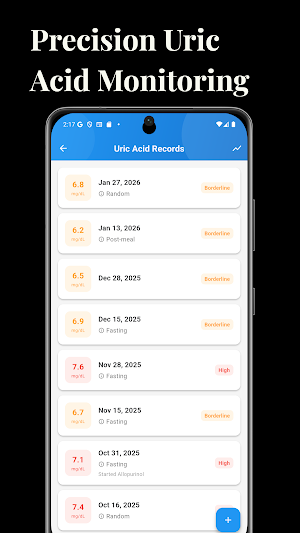 Gout Log Screenshot 1