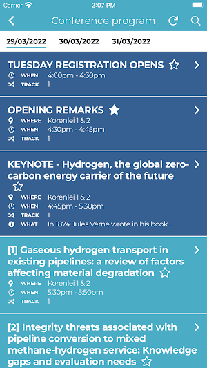 TFAP 2022 Event App Screenshot 1