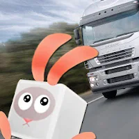 Voxel Rabbit: Cross Road 3d Rush Hour Traffic Trap