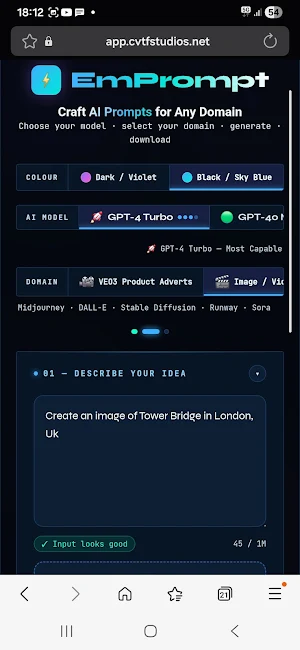 The EmPrompt App Screenshot 1