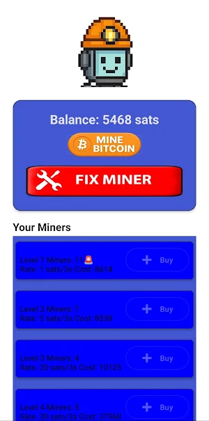 Bitcoin Mining Simulation Screenshot 0