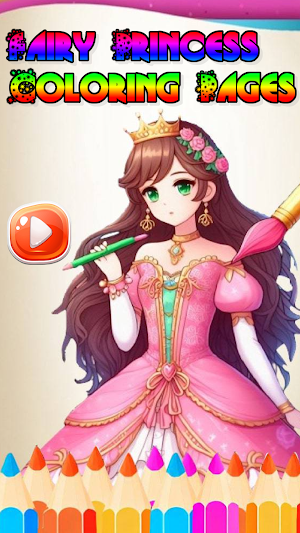 Coloring Games: Fairy Princess Screenshot 0