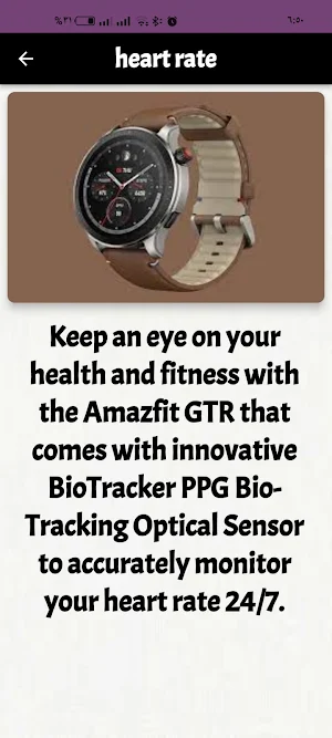 Amazfit Gtr Smartwatch guide Screenshot 0