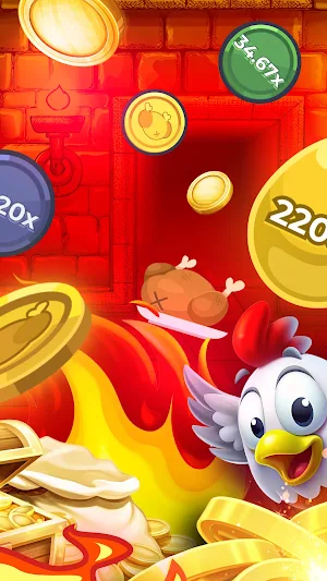 Chicken Ski Rush Screenshot 2