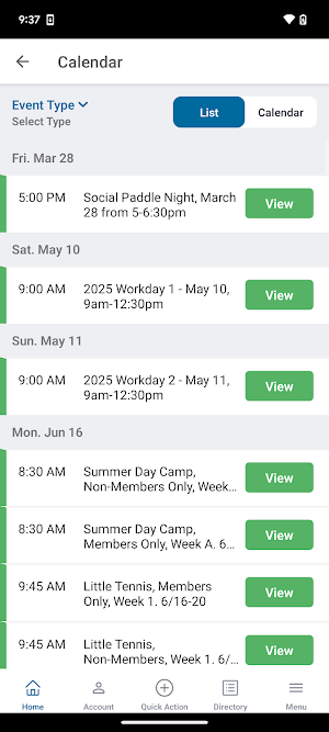 Burlington Tennis Club Screenshot 2