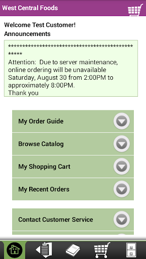 West Central Foodservice Screenshot 0