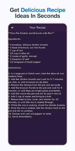 Dish Gen: AI Food Meal Creator Screenshot 1