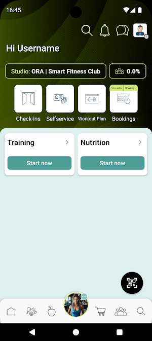 ORA - Smart Fitness Club Screenshot 1