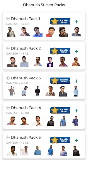 Dhanush Stickers for WA Screenshot 0