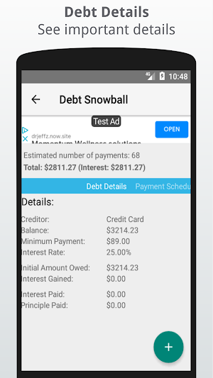 Debt Snowball Screenshot 2