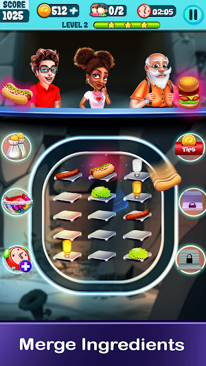 Food Merge - Idle Tap Clicker Merger Game Screenshot 0