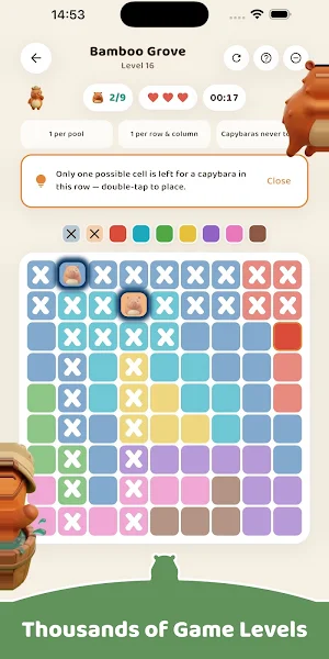 Capydoku: Capybara Star Battle Screenshot 1