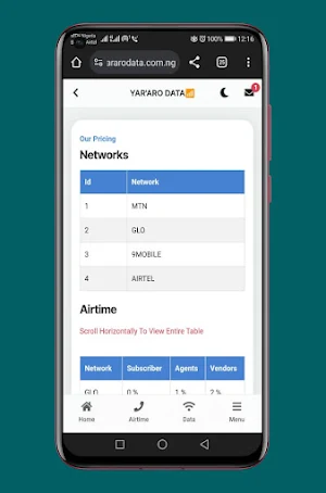 YararoData and Airtime payment Screenshot 3
