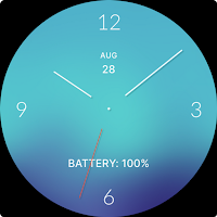 Sleek Blue Analog Watch Face