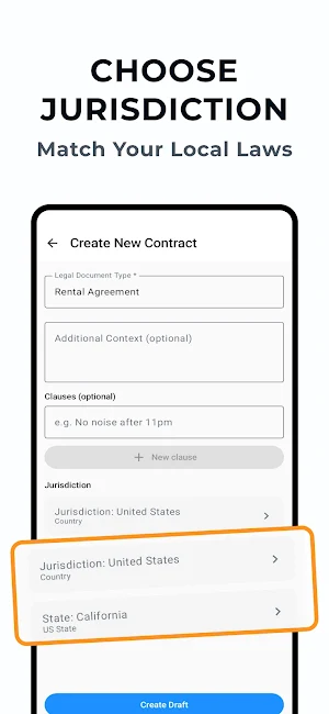 Contract Maker: Legal Draft Screenshot 2