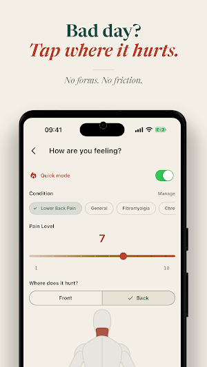 Pain Journal: Symptom Tracker Screenshot 1