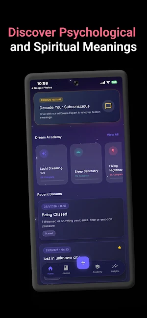 DreamEx AI Meaning & Journal Screenshot 1