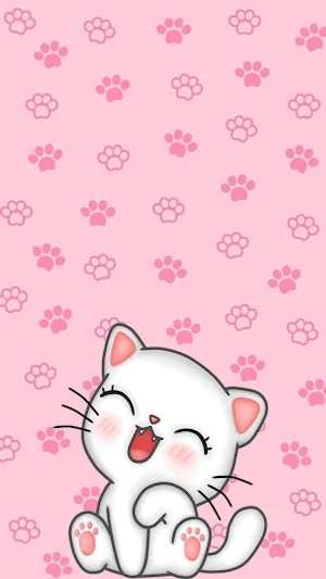 Kawaii Cat Wallpaper Screenshot 1