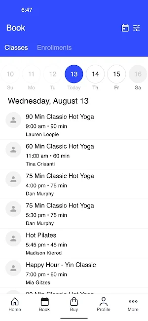 HotYogaPHL Screenshot 2