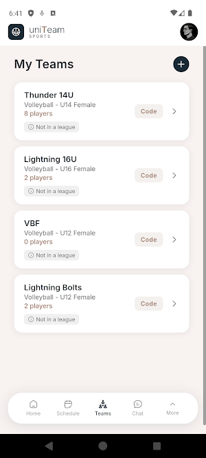 UniTeam Sports Screenshot 2
