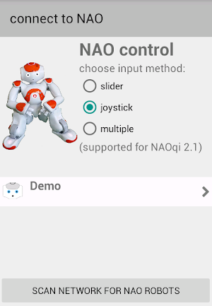 NAO control Screenshot 0