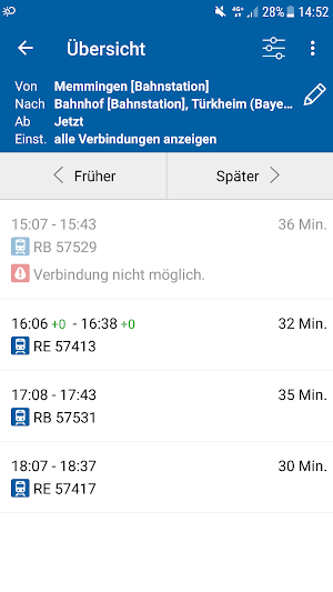 Bayern-Fahrplan Screenshot 1