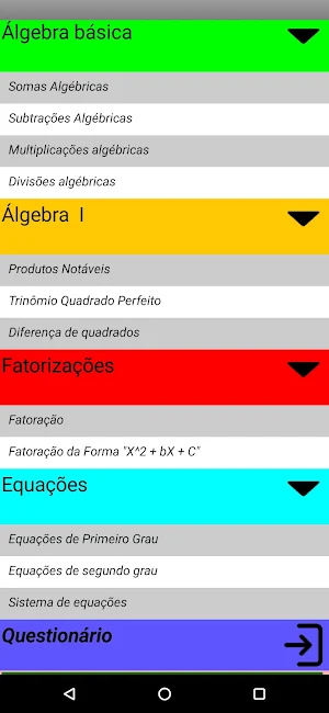 Álgebra Total - Gted/UFFS Screenshot 3