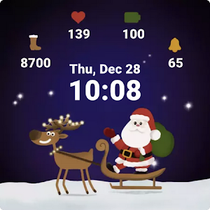 Christmas Watch Face Animated Screenshot 2