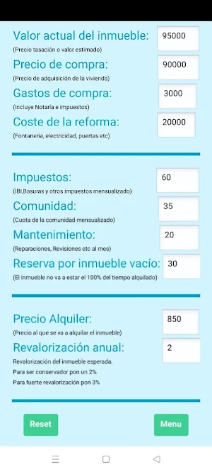 Rentabilidad Inmobiliaria Screenshot 3