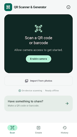 QR Scanner & Generator Screenshot 3