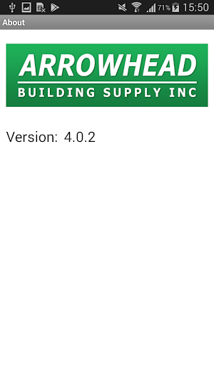 Arrowhead Building Supply Web Track Screenshot 3