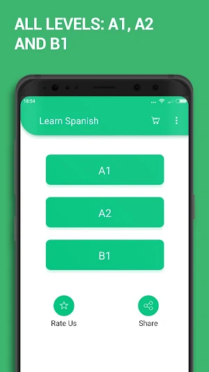 Learn Spanish Grammar Free Offline Test A1 A2 B1 Screenshot 1
