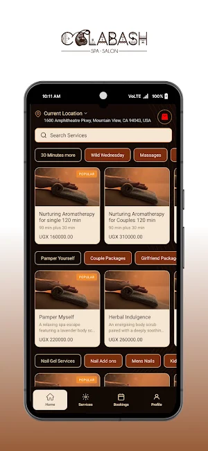 CalabashSpa Screenshot 1