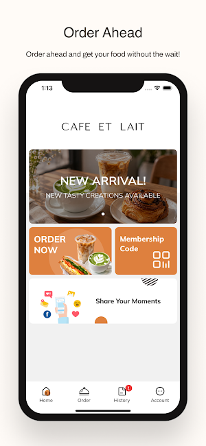 Cafe Et Lait Screenshot 0