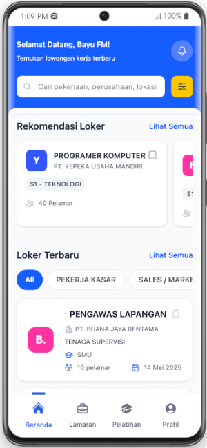 Teman Naker App Screenshot 1