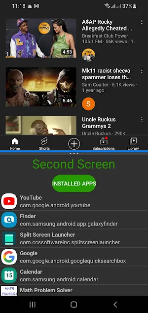 Split Screen Launcher Screenshot 0