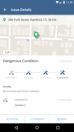Hartford 311 Screenshot 1