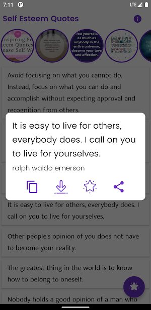 Self Esteem Quotes and Sayings Screenshot 3