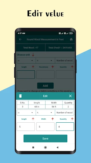 Wood Calculator Screenshot 2
