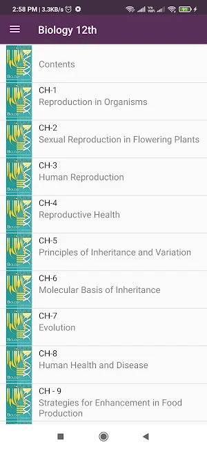 NCERT biology class 12 - (OFFLINE) Screenshot 2