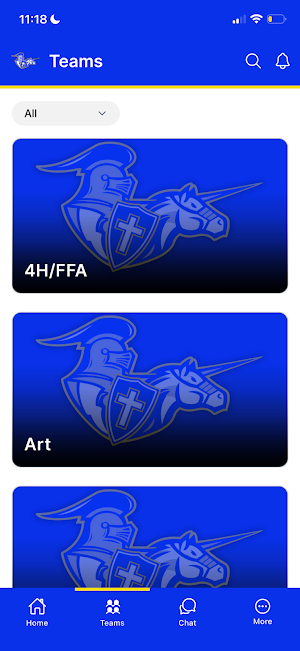 WCA Chargers Athletics Screenshot 1