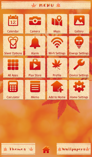 Crimson Autumn Theme Screenshot 1