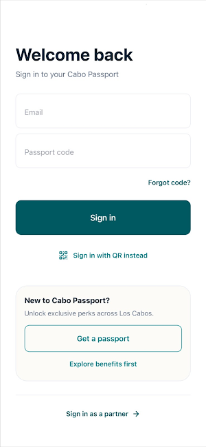 Cabo Passport Screenshot 0