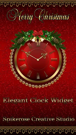 Merry Christmas Clock Widget Screenshot 0