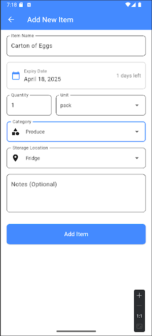 PantryPlanner Screenshot 2