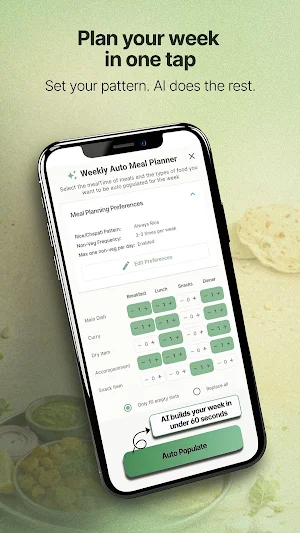 PlanNEat: Indian Meal Planner Screenshot 1
