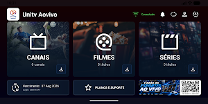 UniTV Ao Vivo: Canais e Sinal Screenshot 1