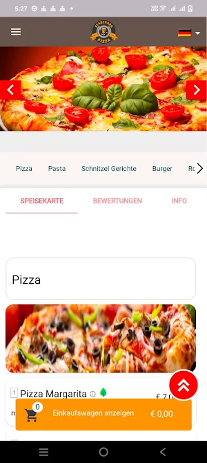 Pizza Stadtpark Screenshot 2