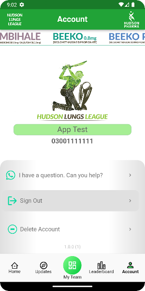 Hudson Lungs League Screenshot 3