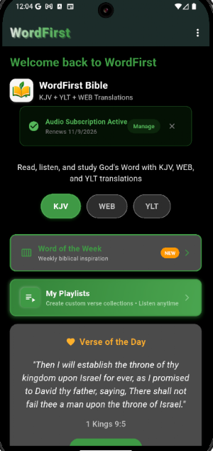 WordFirst Bible App Screenshot 3